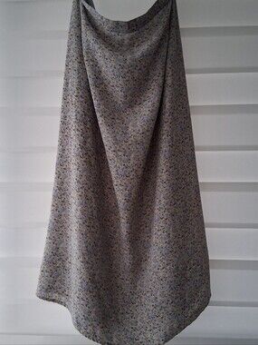 Vintage 100% Silk Bloomingdales Midi Skirt Floral Size 20W 2X Great Condition